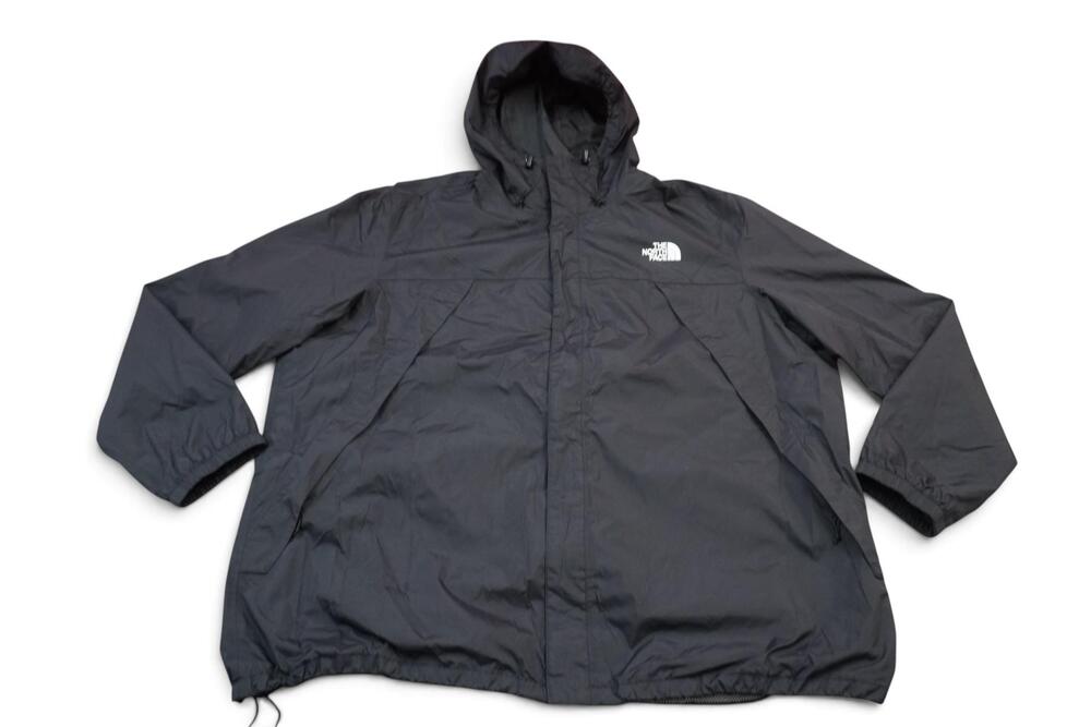 The North Face Jacket Mens 3XL Black DryVent Hooded Waterproof Full Zip Rain